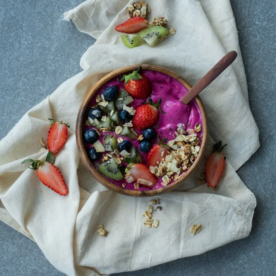 Açaí com frutas