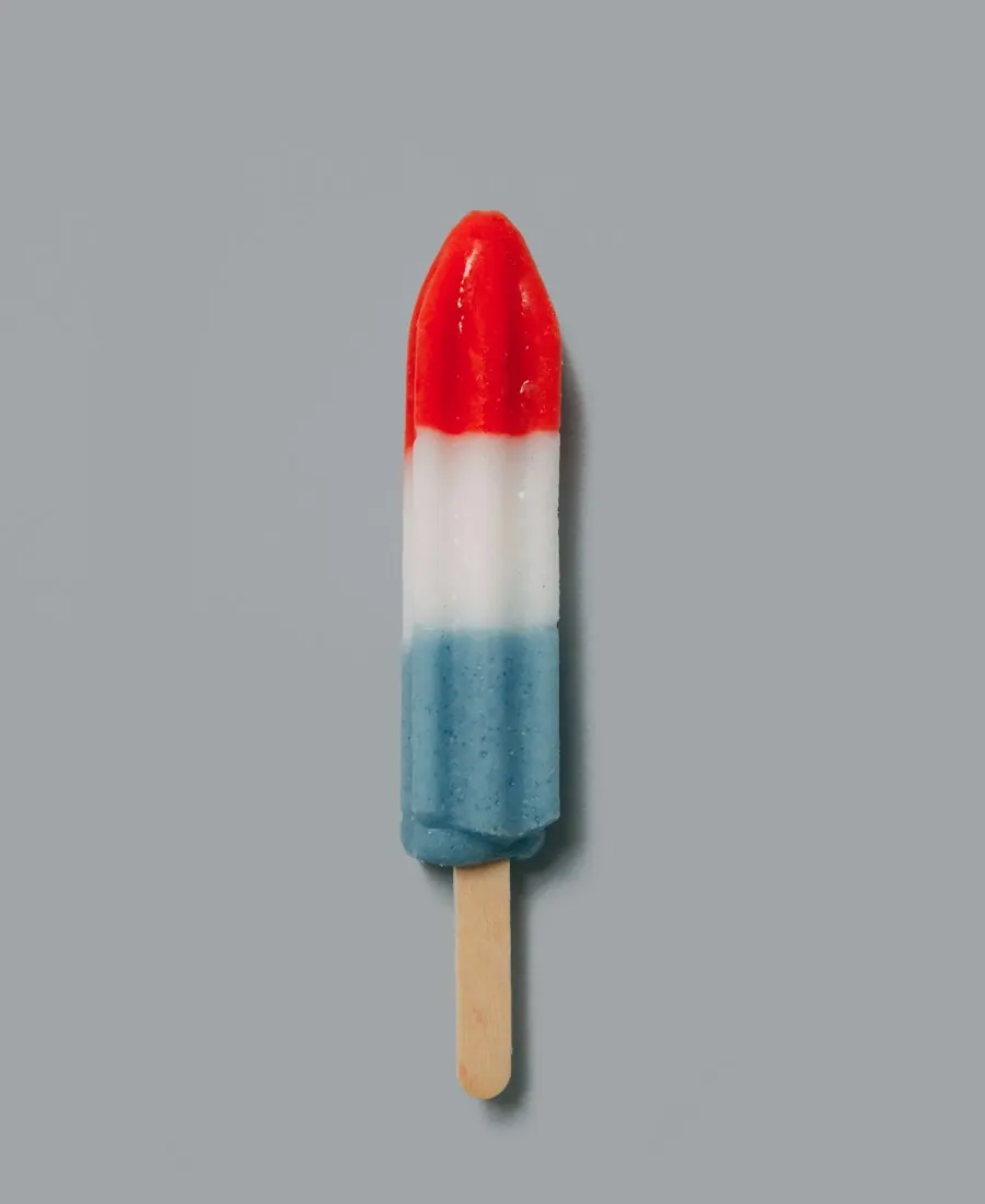 Picolé tricolor